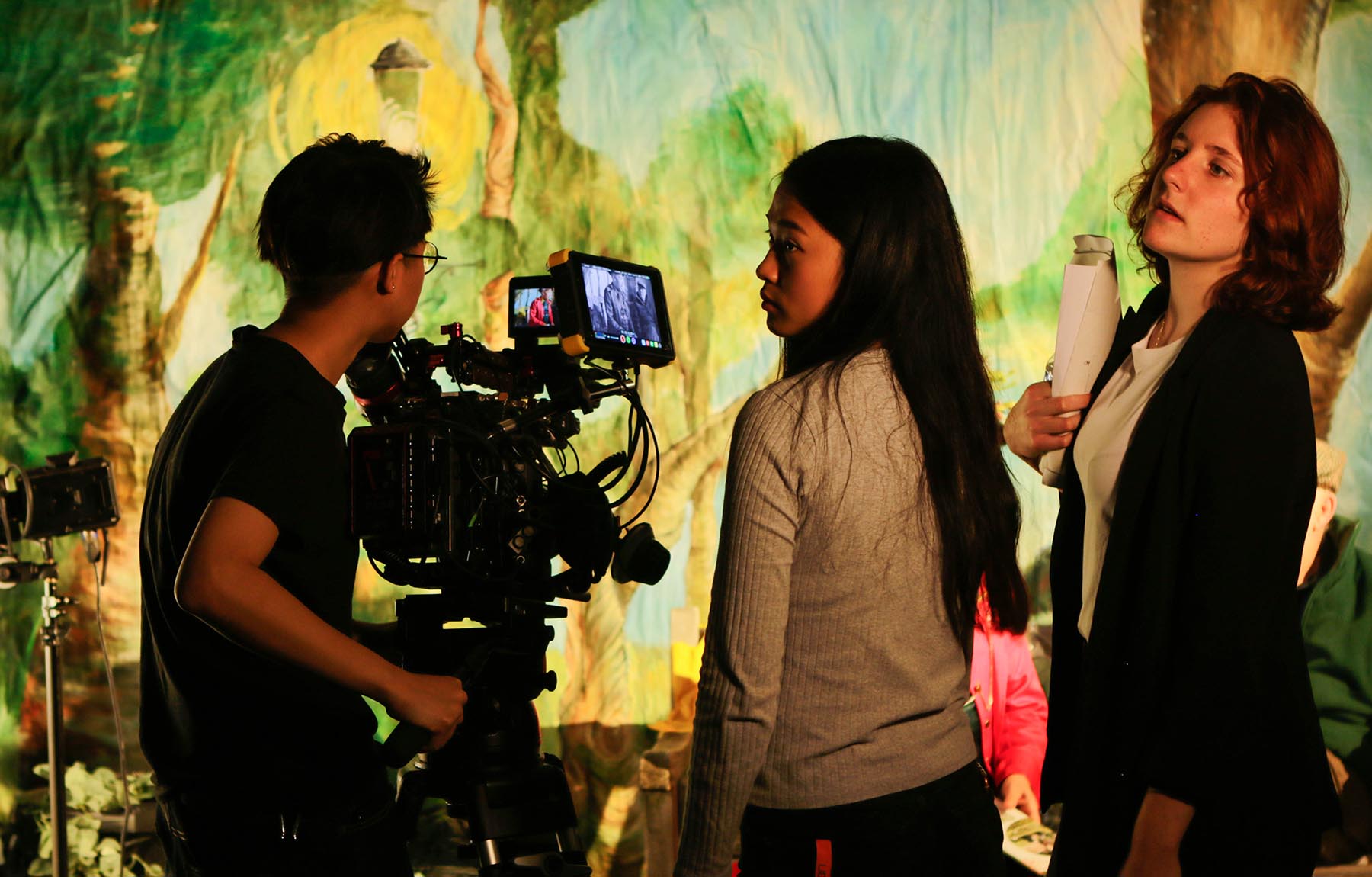 Anita Pico on set of her 'new creatives' film