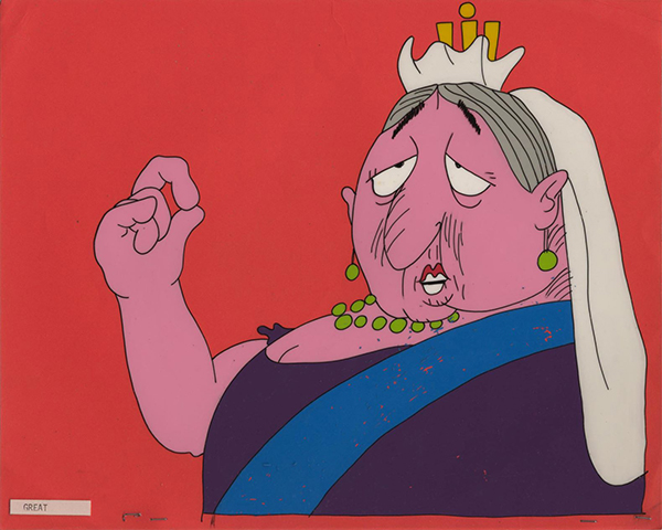 Great, by Bob Godfrey 1975 - 2019. Image: © Thomas Lowe & Claire Godfrey Great, by Bob Godfrey 1975 - 2019. Image: © Thomas Lowe & Claire Godfrey