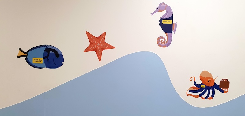 Final student mural installed at Frimley Park Hospital Final student mural installed at Frimley Park Hospital