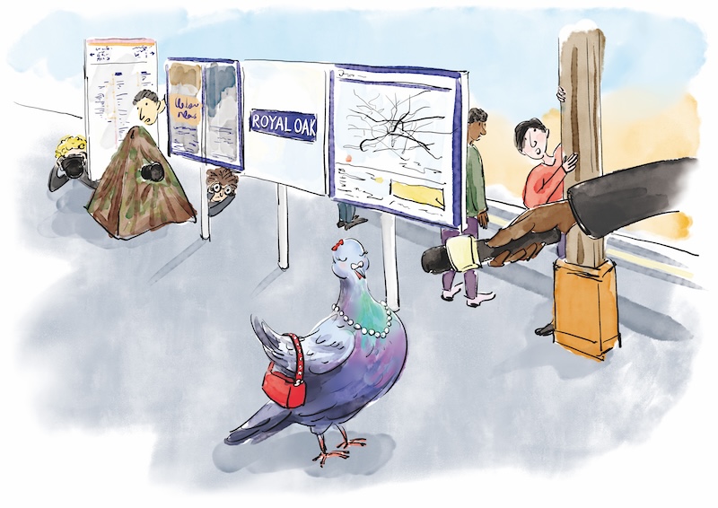 Hammersmith and City Line in 'Wonderground' by Stephanie Zhao Hammersmith and City Line in 'Wonderground' by Stephanie Zhao