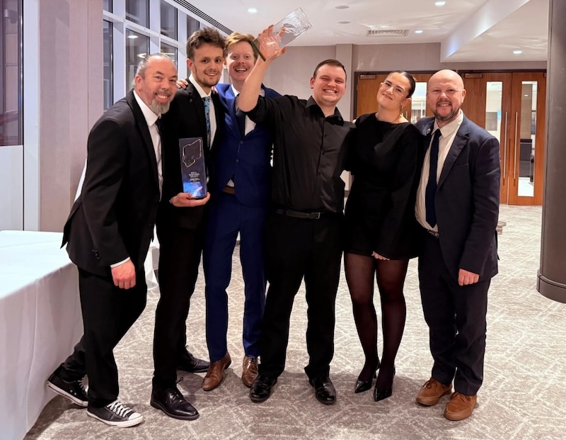 Linguine film team at the RTS Southern Awards ceremony