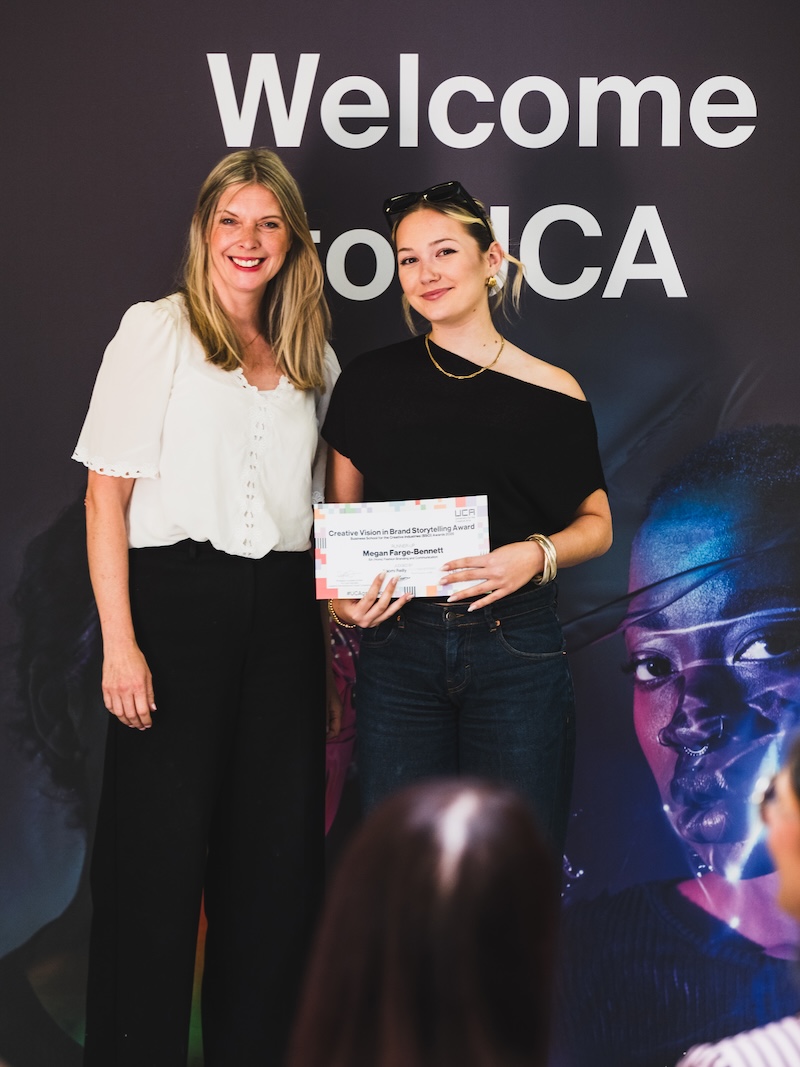 Naomi Reilly and Megan Farge-Bennett. B-School Awards. Epsom Grad Show. 2025