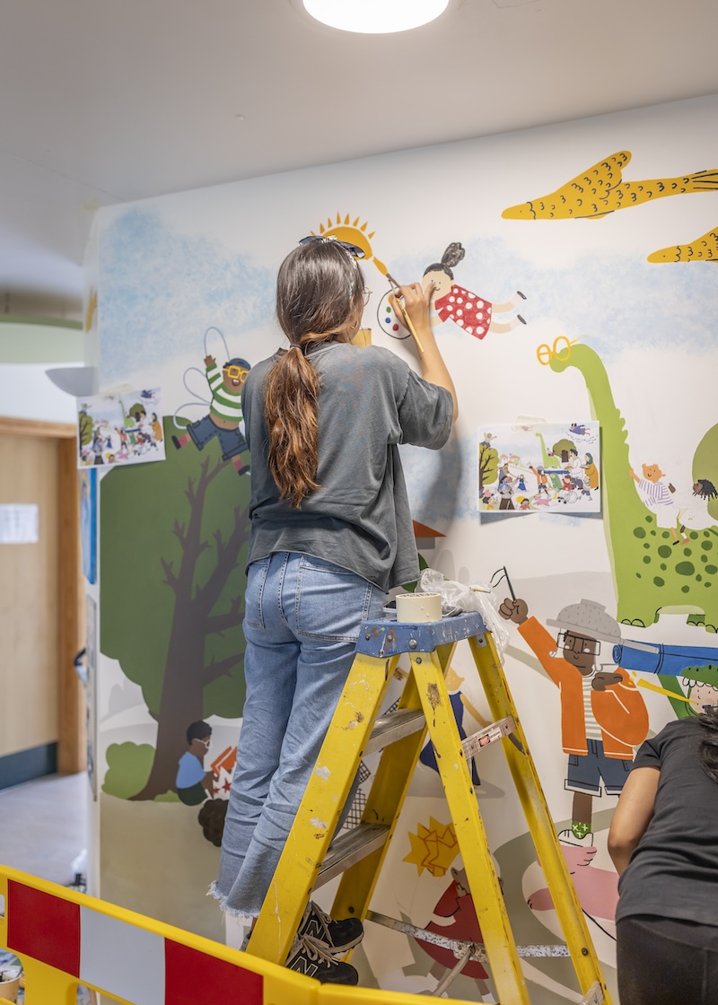 Mural by On Ruengworadakul and Reshma Vattackal Suresh