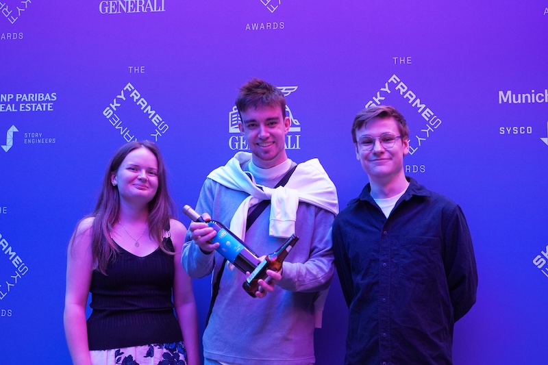 Skyframe Award artists, BA Animation Graduates, Lizzy Seabrook-Wilkins, James Doherty, and Oliver Pearse