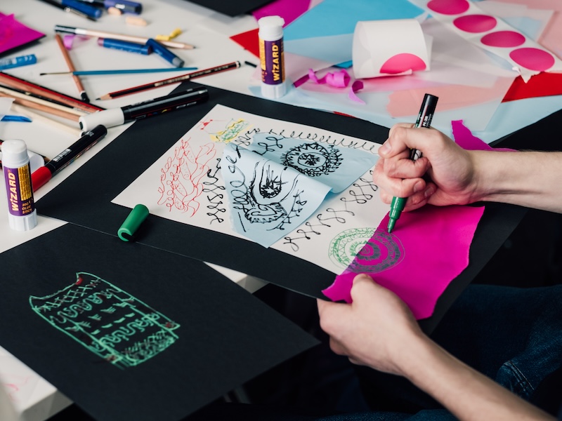 Zandra Rhodes Colourful Heritage - UCA Canterbury Outreach Workshops - May 2025. Photo © Yousef Al Nasser Zandra Rhodes Colourful Heritage - UCA Canterbury Outreach Workshops - May 2025. Photo © Yousef Al Nasser