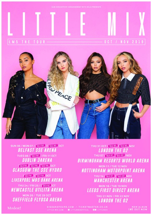 Craig also designs tour poster artwork for major artists, including Little Mix Craig also designs tour poster artwork for major artists, including Little Mix